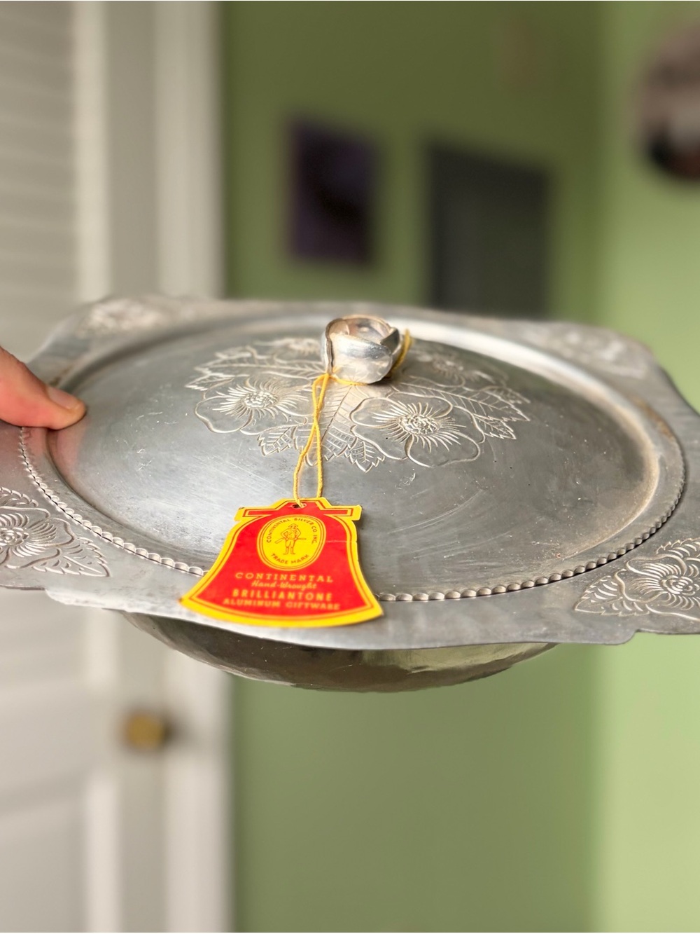 Vintage 1970s Continental Brilliantone Silver Plated Floral Serving Dish - Picture 3 of 10